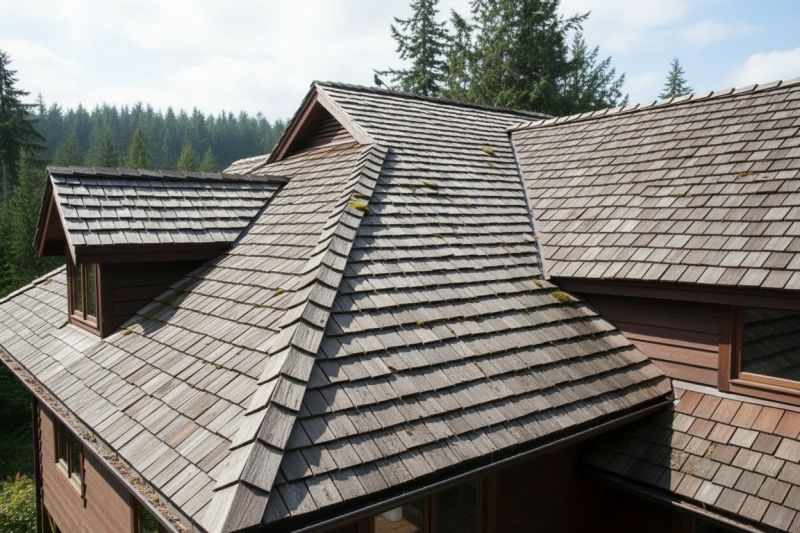 Cedar Roof Installation detail